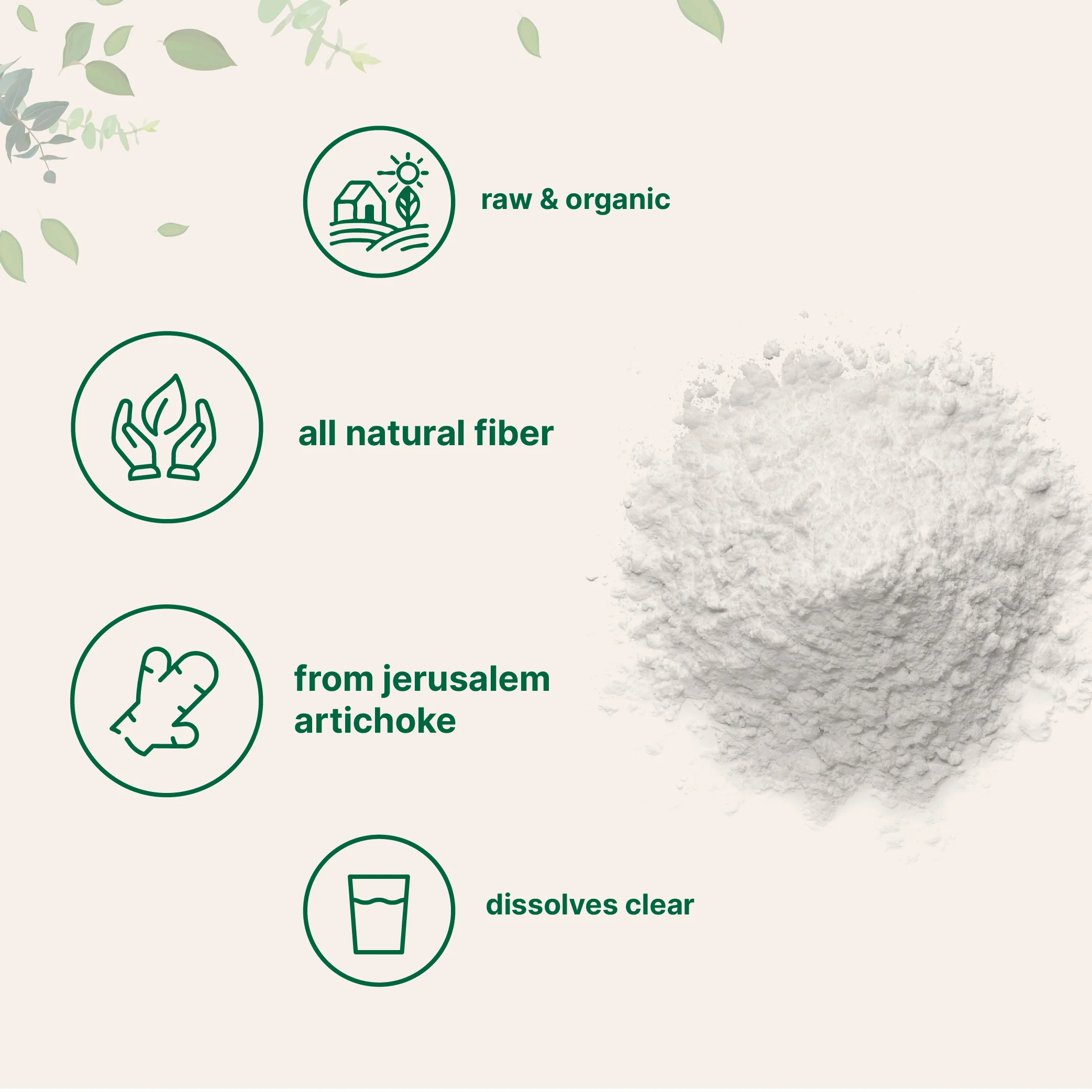 Micro Ingredients Unflavored Organic Inulin FOS Powder - 2.2 Pounds - Image 3