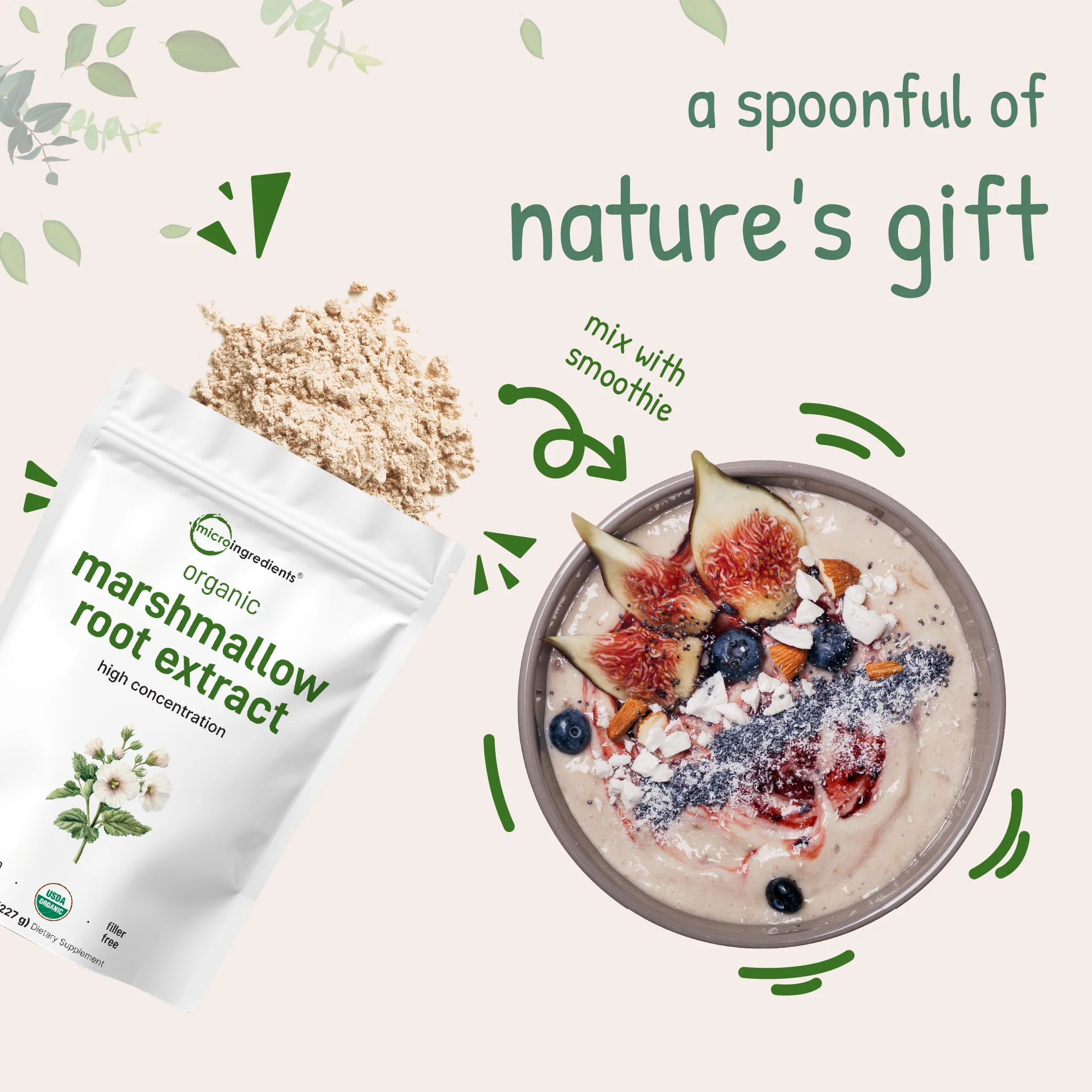 Micro Ingredients Organic Marshmallow Root Powder - Image 6