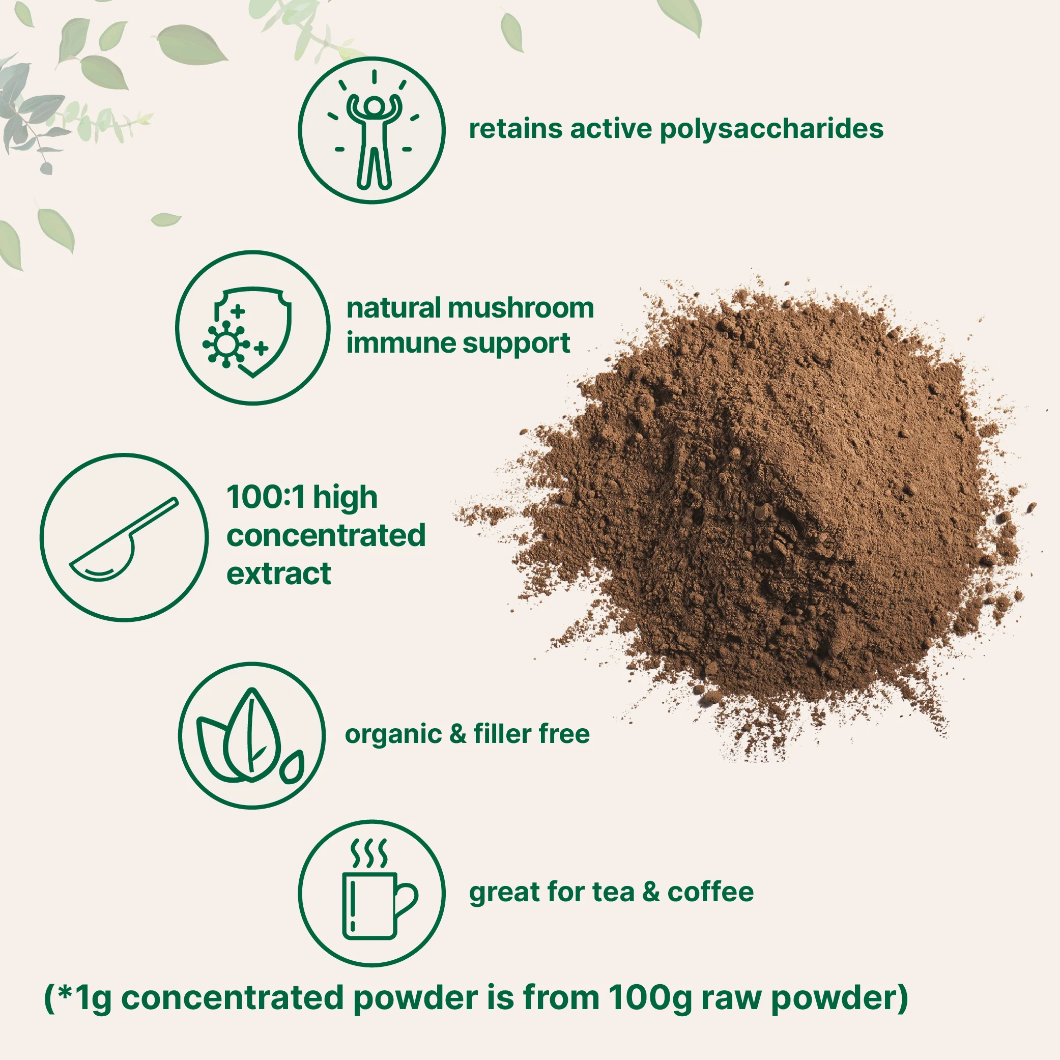 Micro Ingredients Organic Reishi Mushroom Powder, 16oz - Image 3