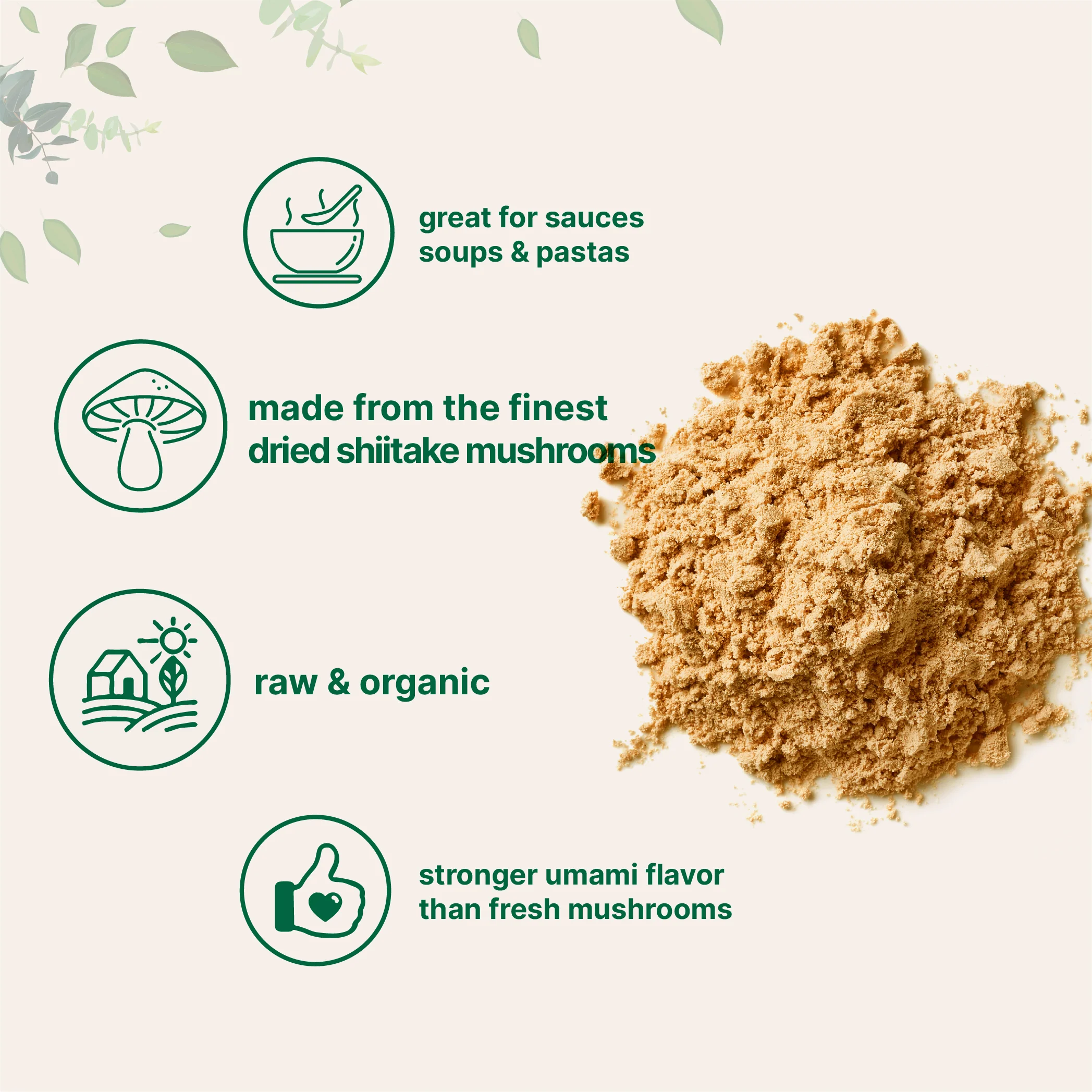 Micro Ingredients Organic Shiitake Mushroom Powder, 8oz - Image 3