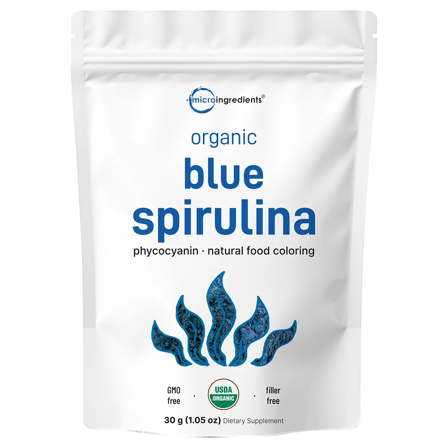 Micro Ingredients Organic Blue Spirulina Powder (Phycocyanin Extract) - No Fishy Smell, 100% Vegan Protein from Blue-Green Algae - Image 3