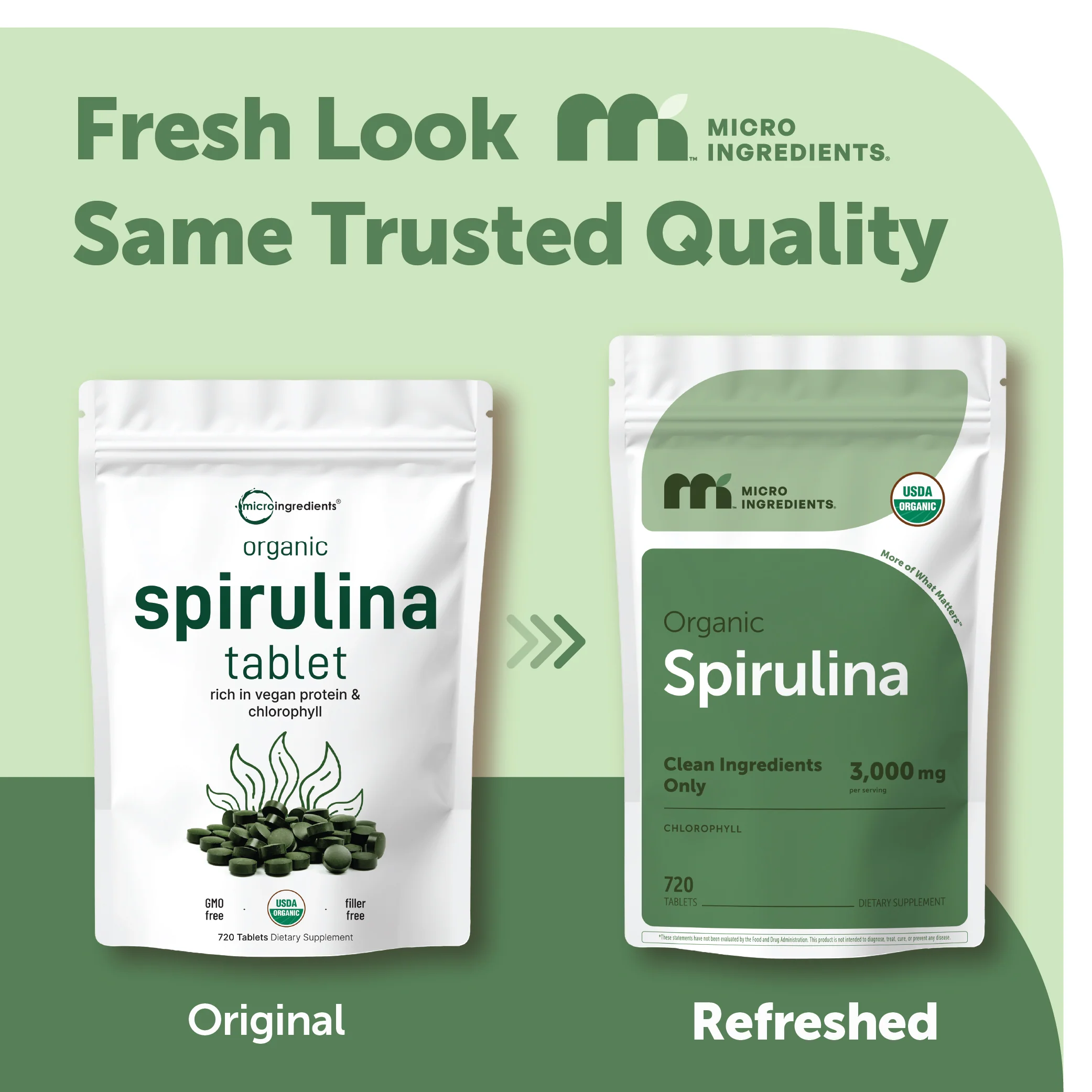 Micro Ingredients Organic Spirulina Tablets 720 Counts - Image 3