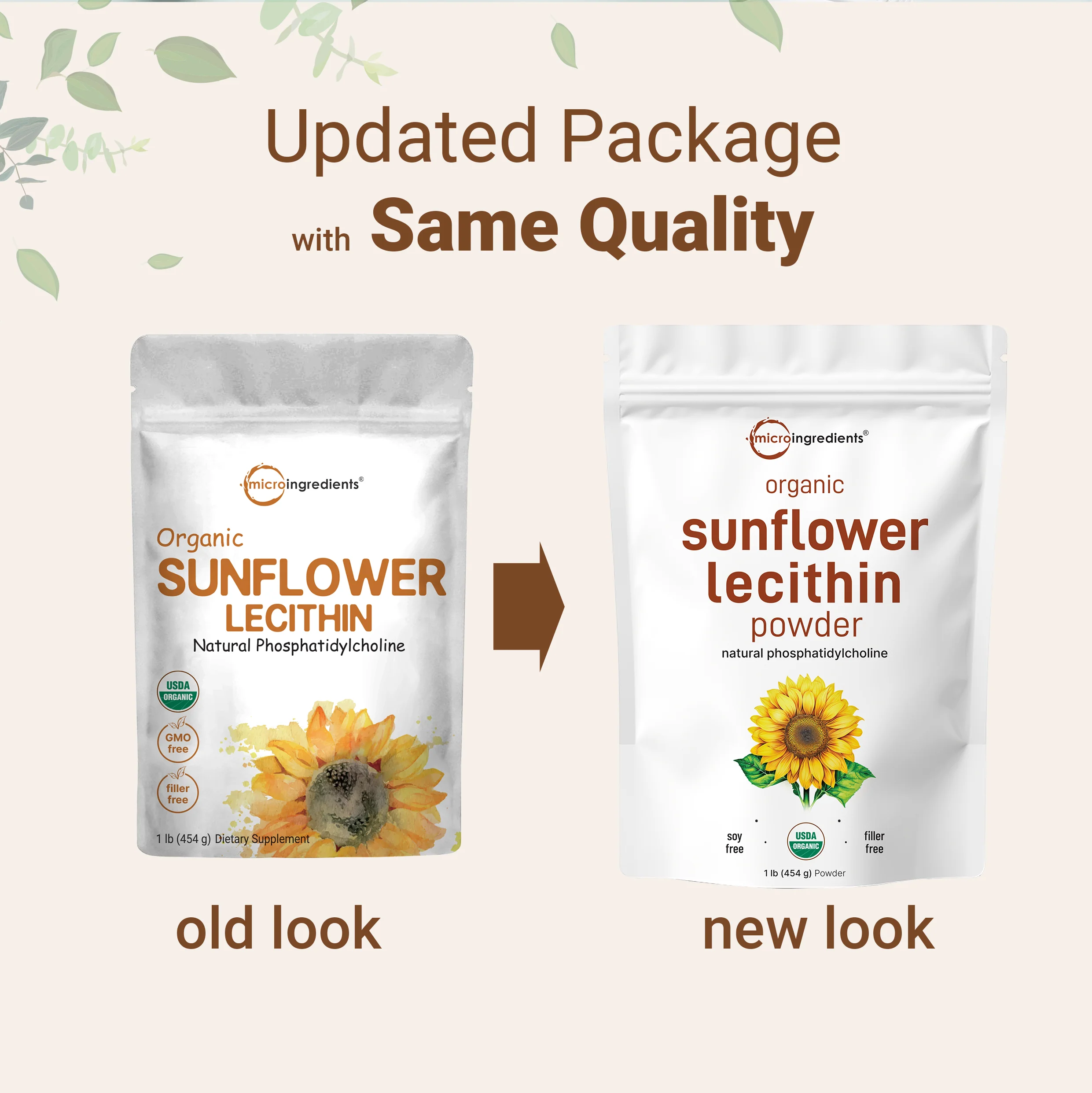 Micro Ingredients Organic Sunflower Lecithin Powder / Softgels - Image 3