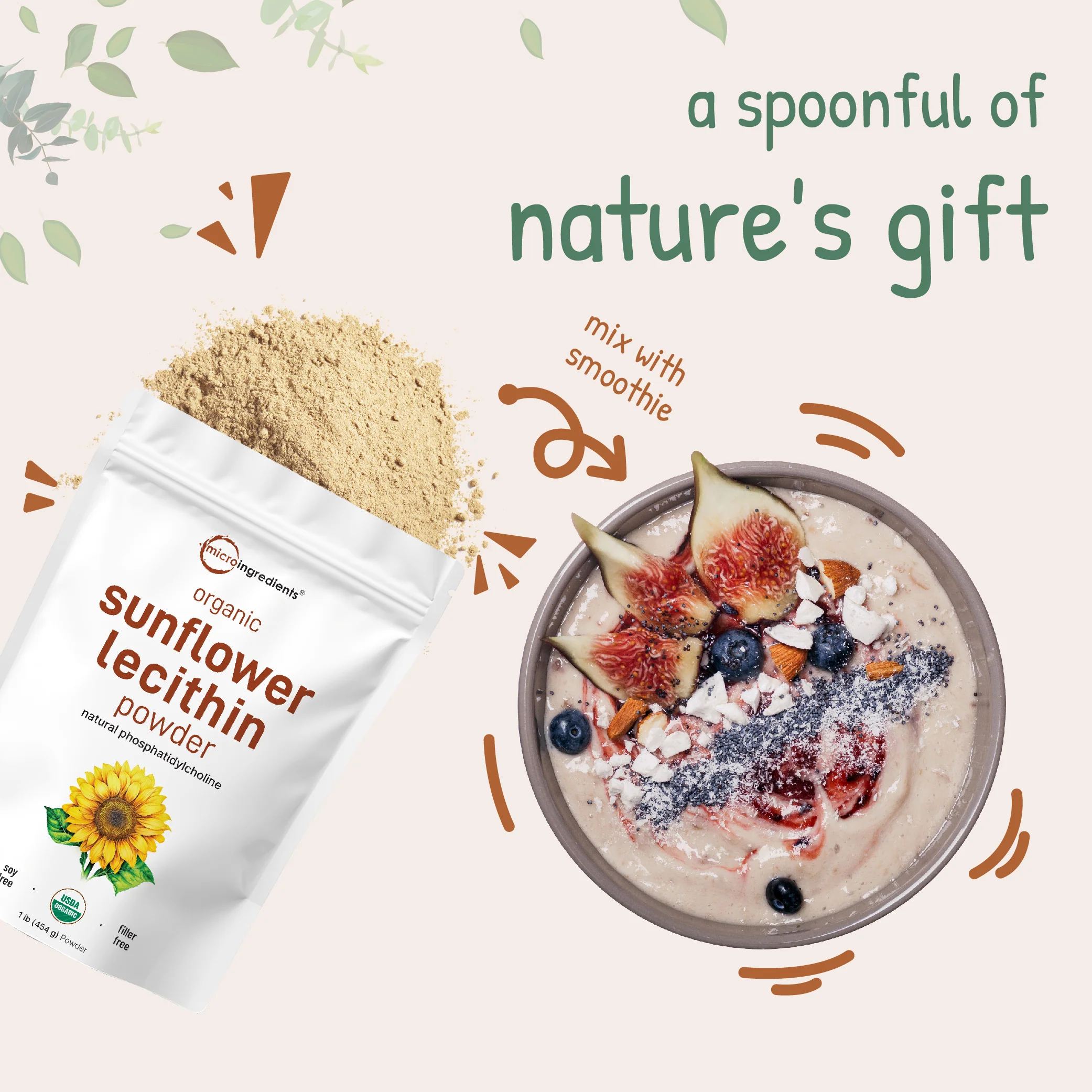 Micro Ingredients Organic Sunflower Lecithin Powder / Softgels - Image 5