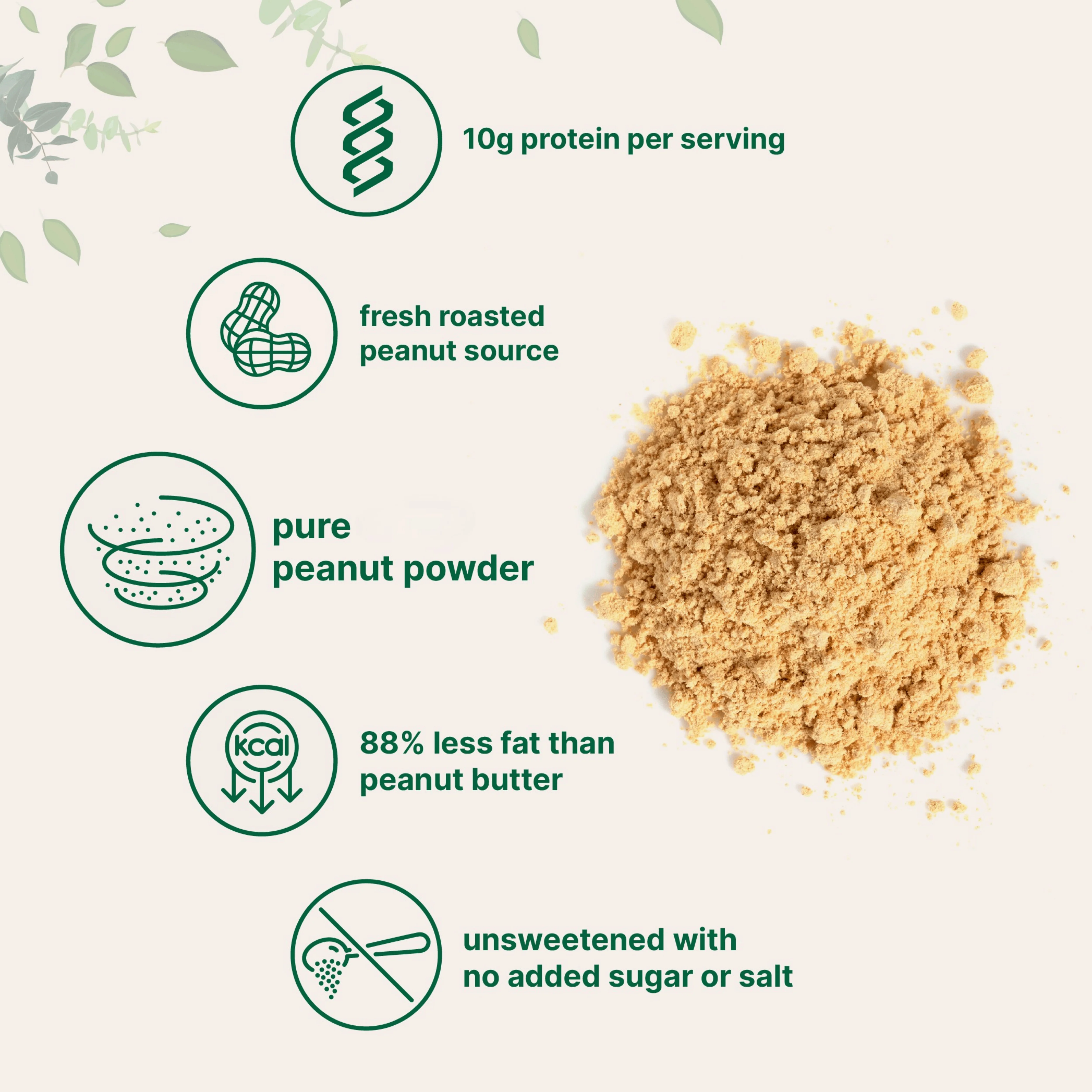 Micro Ingredients Pure Peanut Powder, 4lbs (106 Servings) | 10g Protein & 88% Less Fat - Image 4