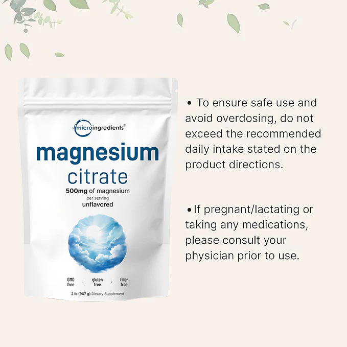 Micro Ingredients Magnesium Citrate Powder, 2 Pounds - Image 7