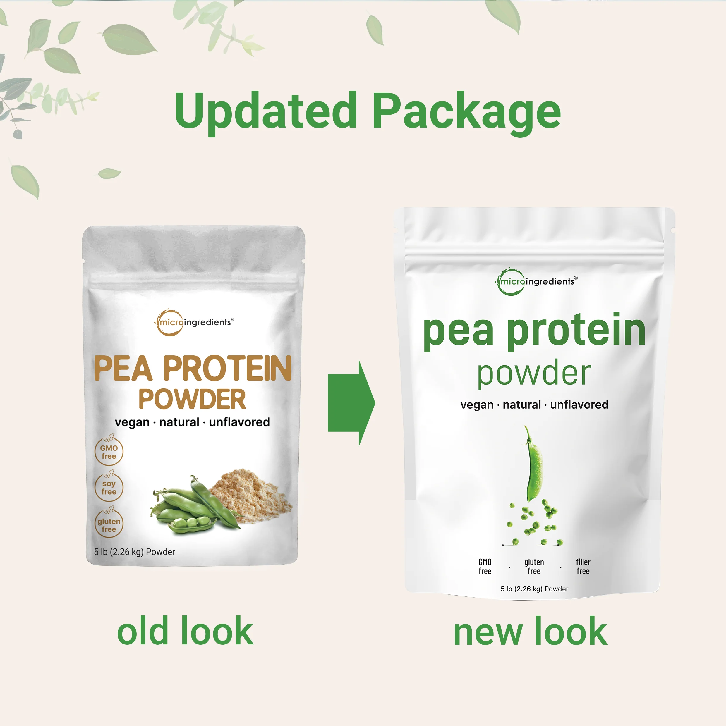 Micro Ingredients Pea Protein Powder, 5lb - Image 3