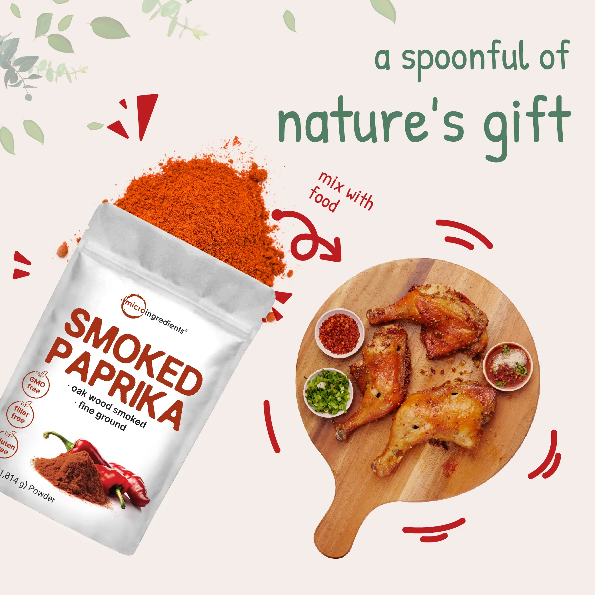 Micro Ingredients Smoked Paprika Powder -  Authentic Spanish Flavor, 64 Ounce - Image 5