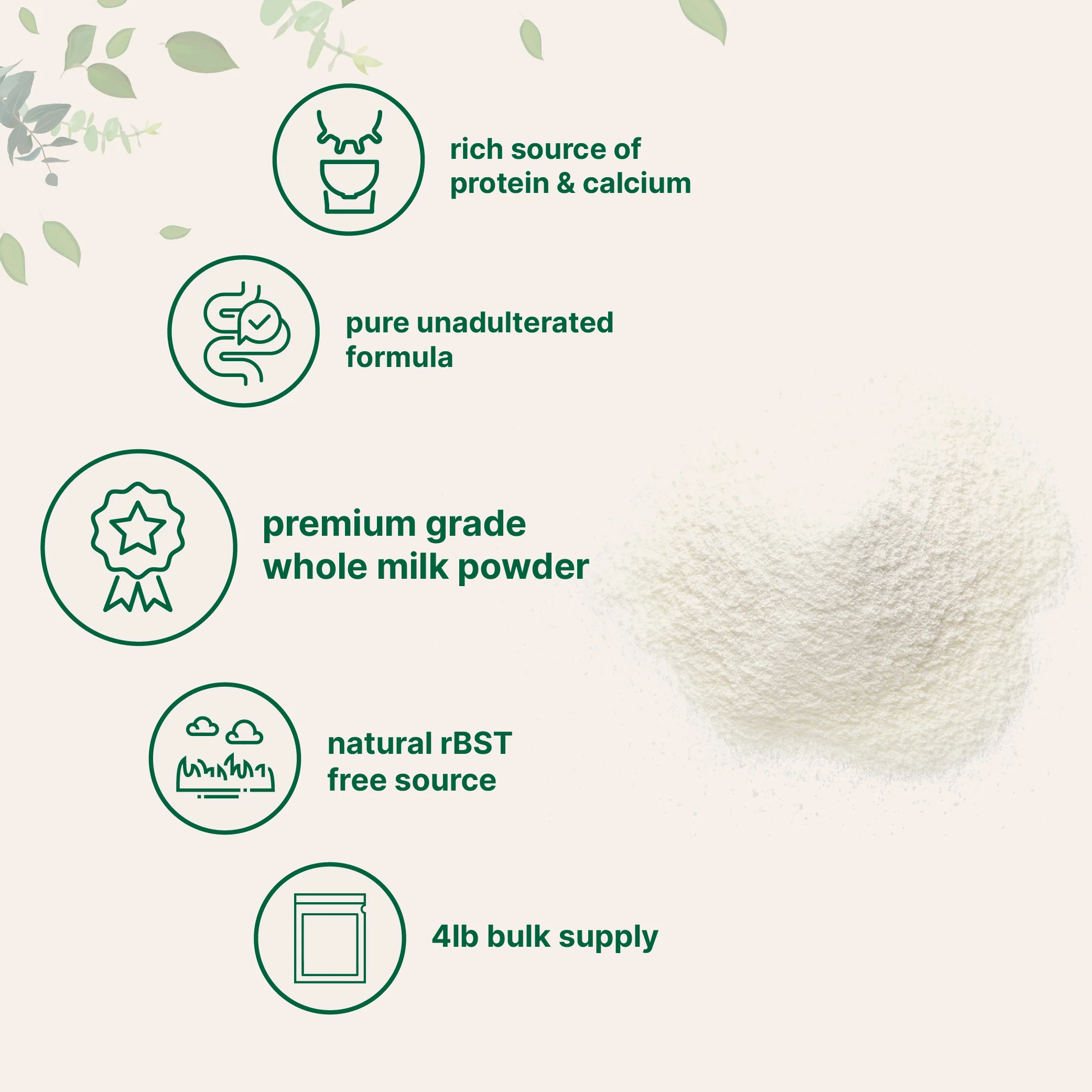 Micro Ingredients Whole Milk Powder, 4lbs, Made in USA - Image 4
